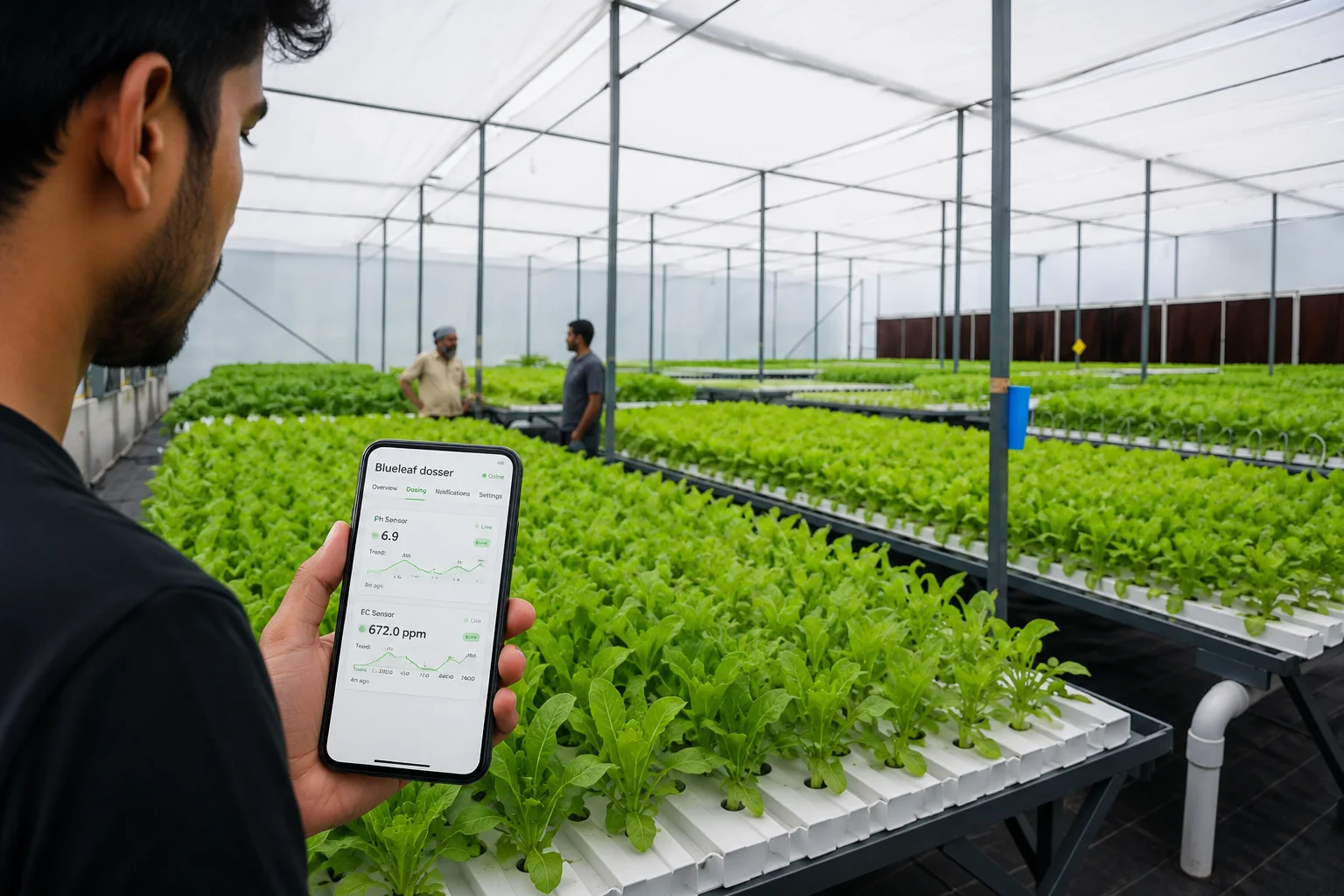 Environmental sensor monitoring for greenhouse automation
