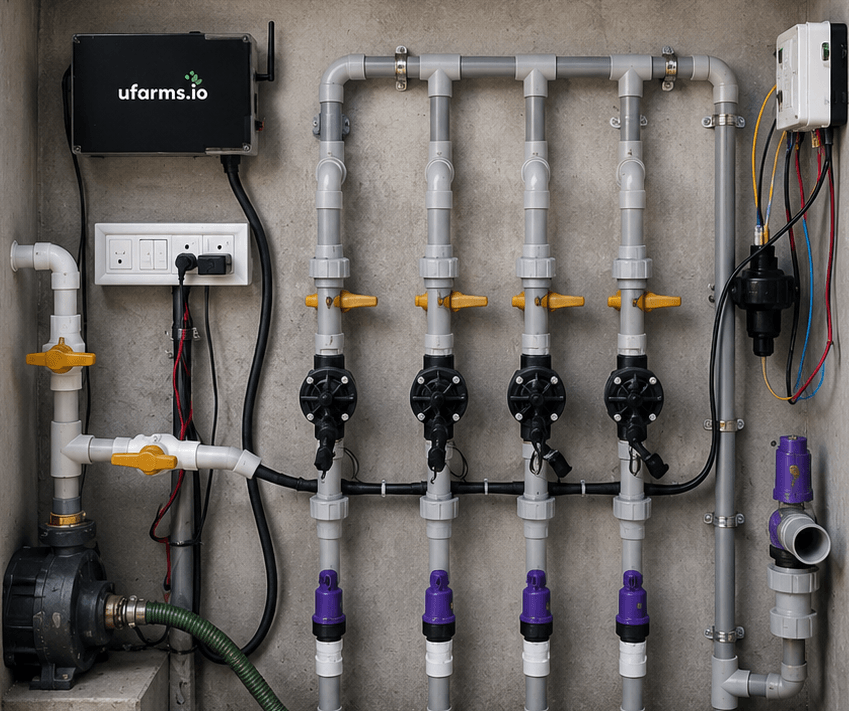 Pump connected to an irrigation controller
